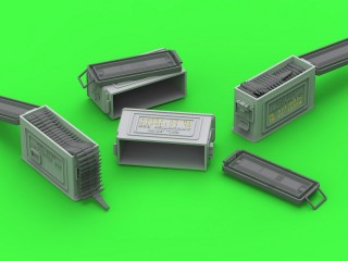 マスター GM-35-090 1/35 M1 弾薬缶 ブローニング M1919用 (6 ピース) - オープン