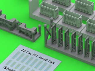 マスター GM-35-090 1/35 M1 弾薬缶 ブローニング M1919用 (6 ピース) - オープン