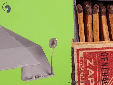 マスター GM-35-096 1/35 ドイツ車両の車幅表示器 (Sd.Kfz. 221, 222, 223, 231, 232, 233, 234, 247, 250, 251, 263用) - 4個セット