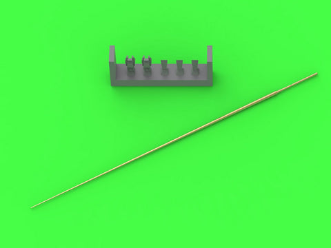 マスター GM-72-017 1/72 WWII ドイツ 折りたたみ 2mロッドアンテナ II号戦車初期型-IV号戦車(1本)