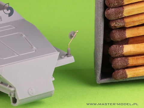 マスター GM-72-043 1/72 ドイツ車両の車幅表示器 (Sd.Kfz. 221, 222, 223, 231, 232, 233, 234, 247, 250, 251, 263用) - 4個セット