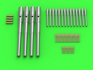 マスター SM-200-009 1/200 大日本帝国海軍 三笠 兵器の砲身 - 30,5cm (4pcs), 15,2cm (14pcs), 7,6cm (20pcs), 4,7cm (12pcs)