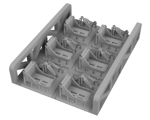 MJミニチュア MJEZ35020 1/35 .50 CAL 弾薬箱トレイ