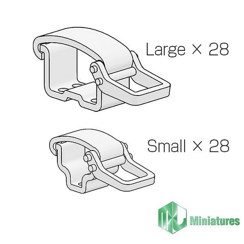 MJミニチュア MJEZ35037 1/35 WWII ドイツ軍クランプセット 後期型 使い切りタイプ