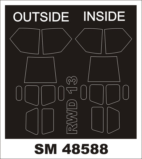 モンテックス SM48588 1/48 RWD-13(両面) アンサー用