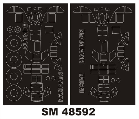 モンテックス SM48592 1/48 HP.52 ハンプデン B.Mk.1(両面) ICM用