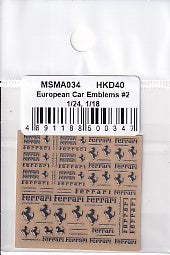 MSMクリエイション MSMA034 1/18, 1/24 フェラーリ メタルエンブレム