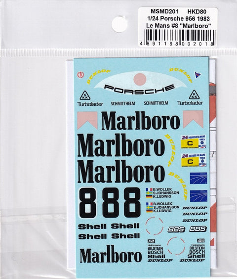 MSMクリエイション MSMD201 1/24 ポルシェ 956 ルマン 1983 #8 "Marlboro" (タミヤ対応)