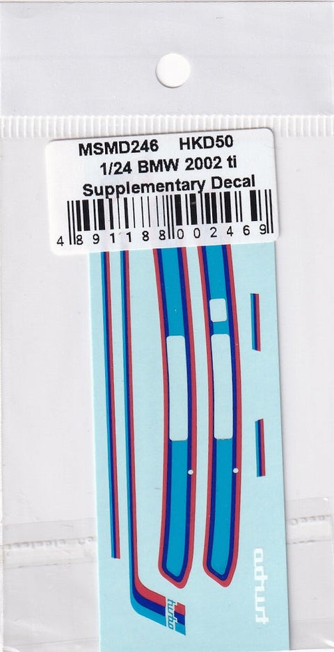 MSMクリエイション MSMD246 1/24 BMW2002ターボ 補足デカール(ハセガワ対応)