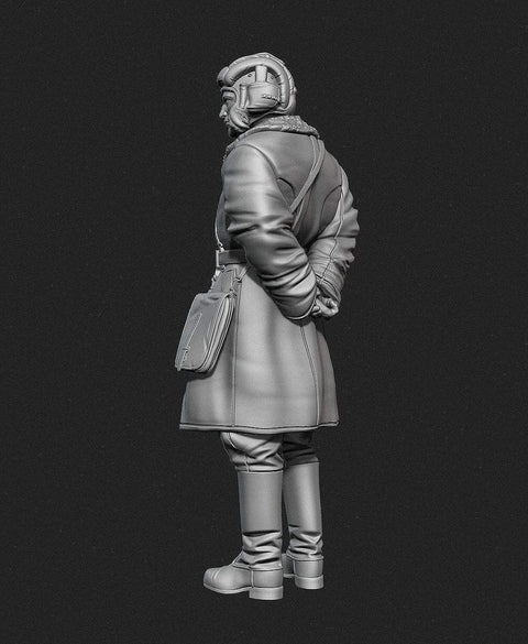 パンツァーアート FI35-128 1/35 シープスキンコートを着たソビエト戦車 司令官 No1