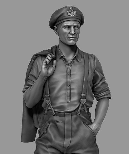 パンツァーアート FI35-142 1/35 武装親衛隊 タンク オフィサー No2