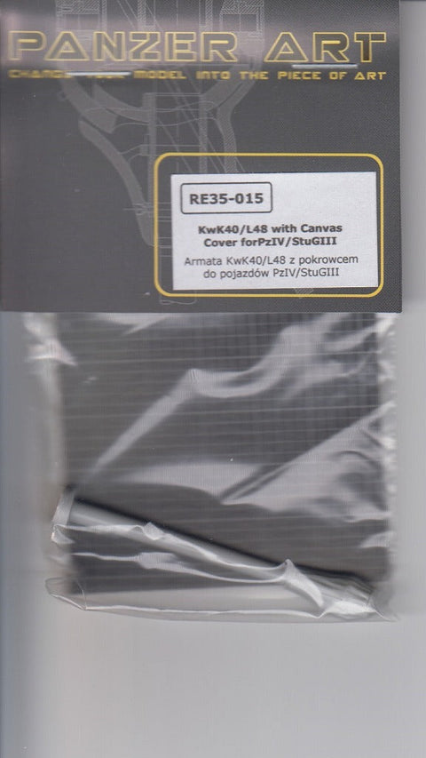 パンツァーアート RE35-015 1/35 WWIIドイツ IV号/III号突撃砲 砲身 キャンバスカバー(中期型)