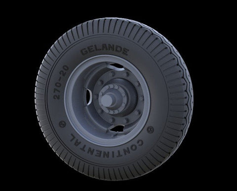 パンツァーアート RE35-247 1/35 ビュッシングNAG4500 ホイール(後期パターン)