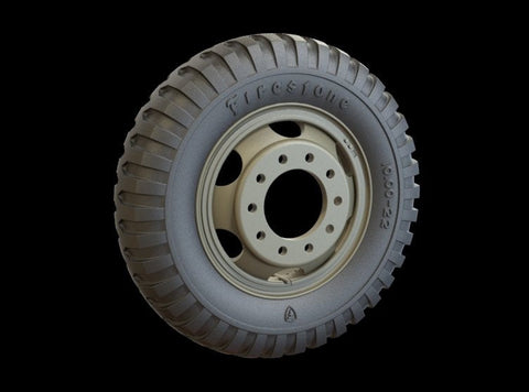 パンツァーアート RE35-372 1/35 ホワイト666 トラックホイールセット(グッドイヤー)