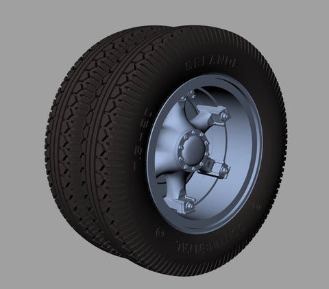 パンツァーアート RE35-517 1/35 ルノー AHN ロードホイールセット (コンチネンタル)