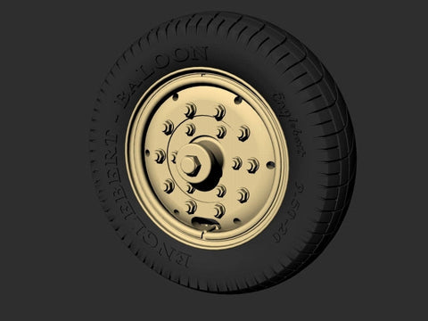 パンツァーアート RE35-594 1/35 ロールス-ロイス AC ロード ホイール (エンジェルバート)