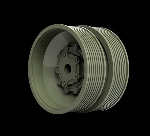 パンツァーアート RE35-764 1/35 T-80・2S19ムスタ 燃え尽きたロードホイール