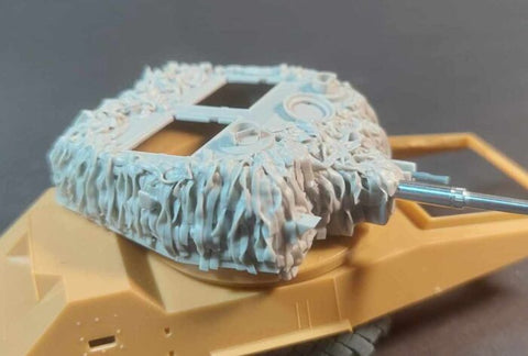 パンツァーアート RE35-800 1/35 AC ハンバー Mk IV 砲塔 ヘシアンネット付