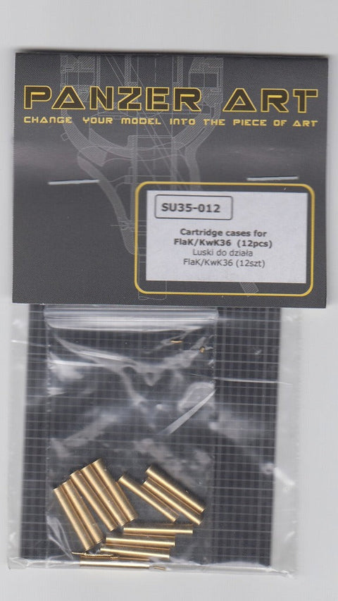 パンツァーアート SU35-012 1/35 ドイツ FlaK/KwK36 8.8cm砲 薬莢(12個) For FlaK 18/36・VI号戦車 タイガーI