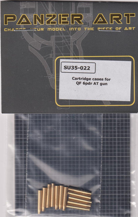 パンツァーアート SU35-022 1/35 カートリッジ ケース QF 6ポンド砲 クルセイダー MkIII, チャーチル II/IV, バレンタイン Mk IX