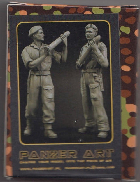 パンツァーアート FI35-053 1/35 イギリス人 RAC 北 アフリカ ローディング 75mm 弾薬補給兵 セット