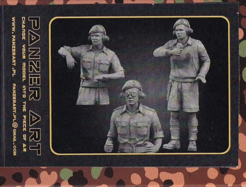 パンツァーアート FI35-057 1/35 イギリス RAC 北アフリカ 前期 戦車兵 (3 フィギュア)