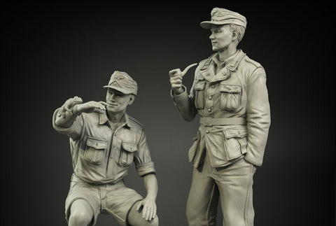 パンツァーアート FI35-071 1/35 ドイツ軍 アフリカ軍団 戦車兵セット