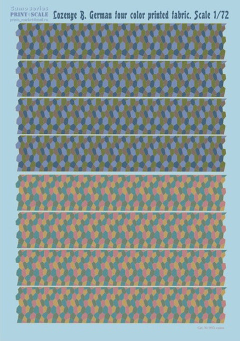 プリントスケール 005-camo 1/72 WWI ドイツ機 4色迷彩