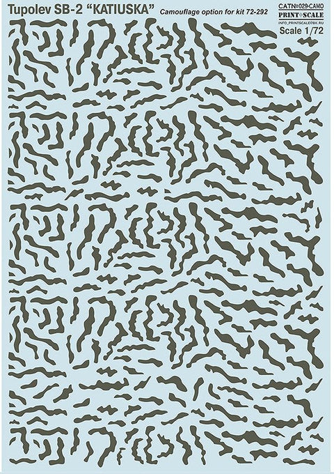プリントスケール 029-camo 1/72 ツポレフ SB-2 "カチューシャ" Part 2