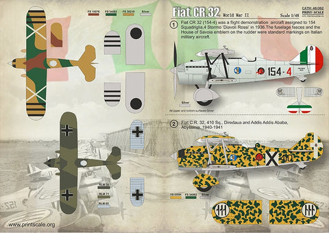 プリントスケール 48-082 1/48 フィアット CR.32