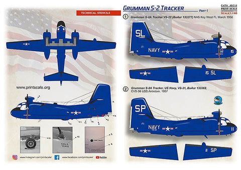 プリントスケール 48-214 1/48 グラマン S-2 トラッカー Part 1