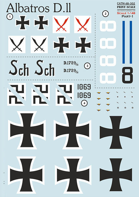 プリントスケール 48-302 1/48 アルバトロスⅡ パート1