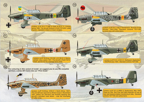 プリントスケール 72-014 1/72 ユンカース Ju-87 スツーカ