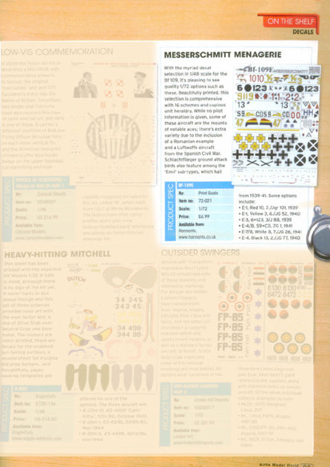 プリントスケール 72-021 1/72 メッサーシュミット Me-109 E