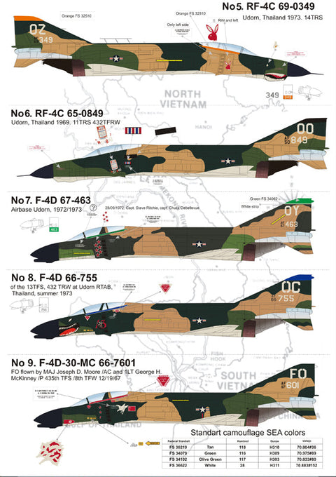 プリントスケール 72-029 1/72 F-4 ファントムII ベトナム戦争