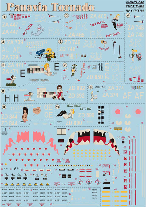 プリントスケール 72-040 1/72 パナビア トルネード