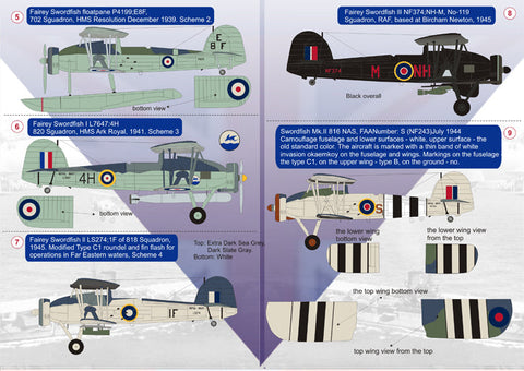 プリントスケール 72-043 1/72 ソードフィッシュ コンプリートセット