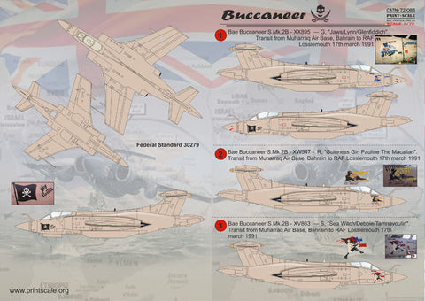 プリントスケール 72-085 1/72 ブラックバーン バッカニア コンプリートセット