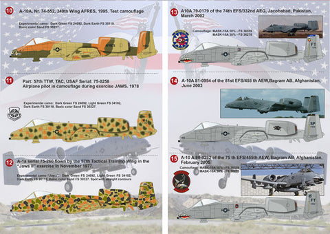 プリントスケール 72-102 1/72 A-10 サンダーボルト II