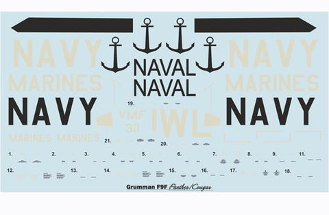 プリントスケール 72-113 1/72 グラマンF9Fパンサー