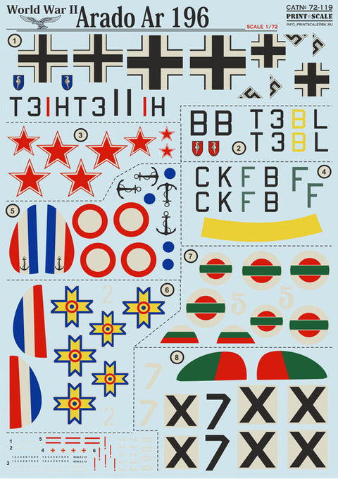 プリントスケール 72-119 1/72 アラド Ar196