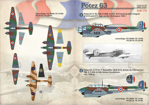 プリントスケール 72-138 1/72 ポテ 63