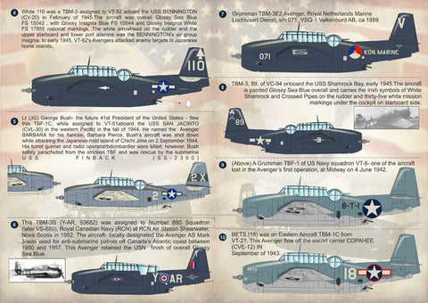 プリントスケール 72-140 1/72 グラマン TBF アベンジャー