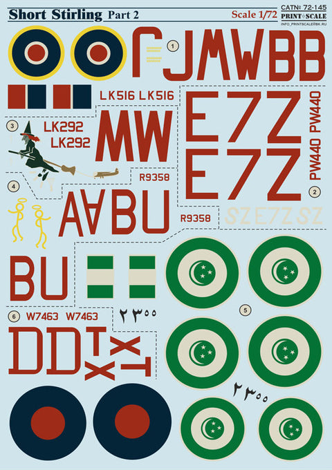 プリントスケール 72-145 1/72 ショート スターリング Part2