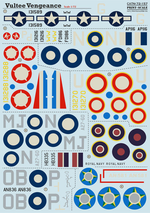 プリントスケール 72-157 1/72 バルティ A-31 ヴェンジェンス