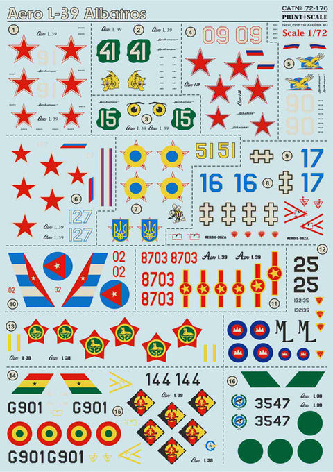 プリントスケール 72-176 1/72 エアロ L-39 アルバトロス