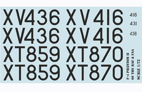 プリントスケール 72-188 1/72 F-4 ファントムII RAF & FAA コンプリートセット
