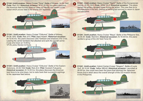 プリントスケール 72-206 1/72 愛知 E13A 零式水上偵察機