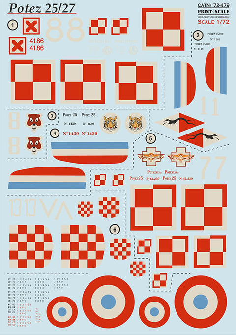 プリントスケール 72-479 1/72 ポテ 25/27