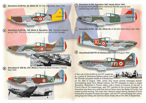 プリントスケール 72-481 1/72 デヴォアティーヌ D.520 パート2